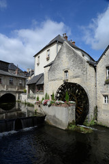 Wassermühle in Bayeux, Frankreich