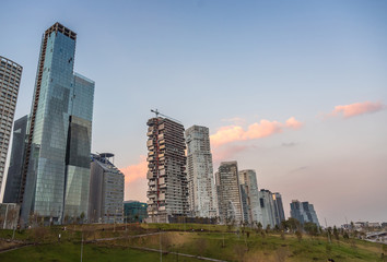Fototapeta premium Parque la Mexicana, Santa Fe, CDMX