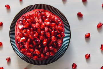 Sliced Pomegranate