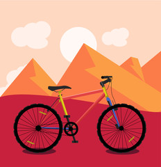 Fototapeta premium Bicycle Vector Illustration