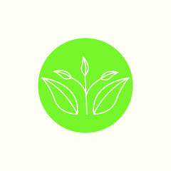 Eco Logo Vector Illustration. Leaf Logo Template. Leaf Vector Illustration. Eco Logotype.