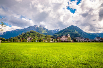 Obraz premium Beautiful landscape of Interlaken, Switzerland