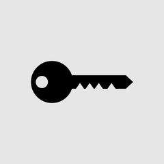 Key icon vector sign