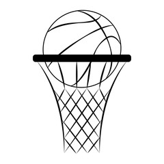 Abstract Basketball label
