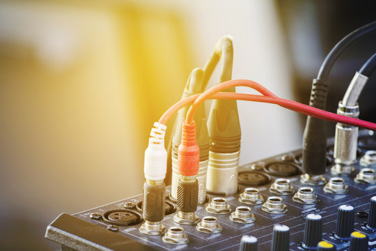 Signal Cable of Audio Mixer.