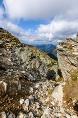 slovakian carpathian mountains in autumn.