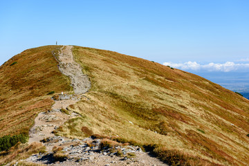 slovakian carpathian mountains in autumn.