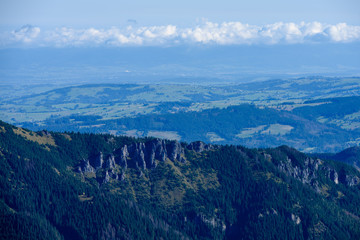 slovakian carpathian mountains in autumn.
