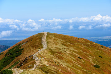 slovakian carpathian mountains in autumn.
