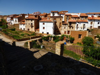 Obraz premium La Iglesuela del Cid, pueblo de la provincia de Teruel (Aragon,España)