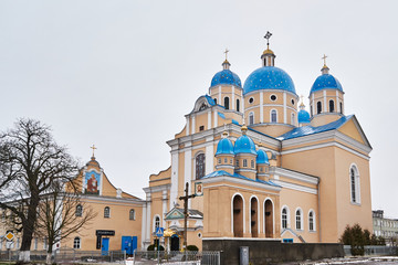 Fototapeta na wymiar Church of the descent of the Holy spirit,a monument of architecture in Chervonograd