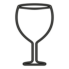 Glass of wine icon