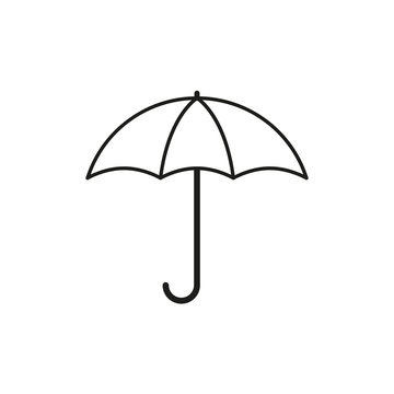Umbrella autumn icon