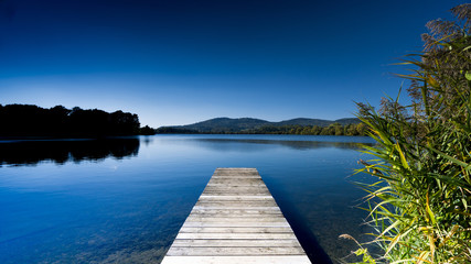 Autumn colors lakeside