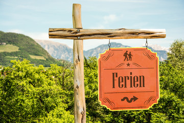 Schild 288 - Ferien
