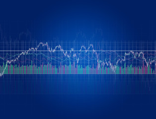 Stock exchange trading data information isolated on a background