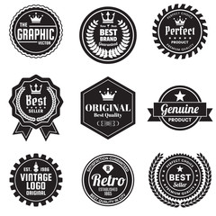 Obraz premium Vintage Retro Vector Logo for banner