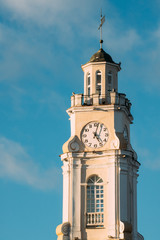 Vitebsk, Belarus. Close Up Of Old Town Hall. Famous Landmark In 