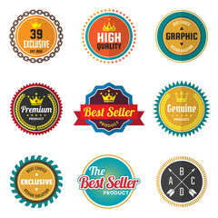 Vintage Retro Vector Logo for banner