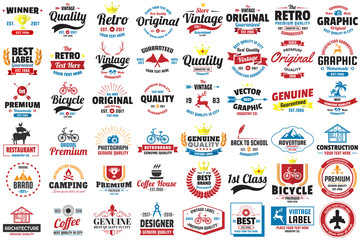 Vintage Retro Vector Logo for banner © toonsteb