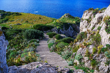 Cape Milazzo, nature reserve Piscina di Venere, Sicily, Italy, Tyrrhenian sea