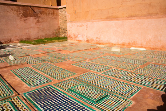 The Saadian tombs in Marrakesh date from the time of Sultan Ahmad I al-Mansur in the late 16th century.vacation destination you must have seen