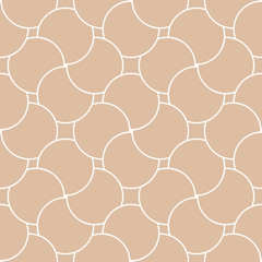 Beige and white geometric print. Seamless pattern