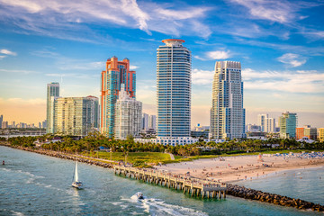 Naklejka premium South Beach, Miami, Floryda, USA