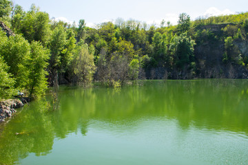Lake at abandoned quarry