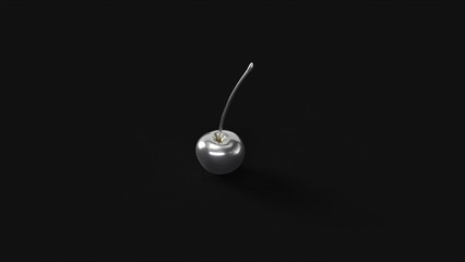 Silver Cherry 3d illustration 3d rendering