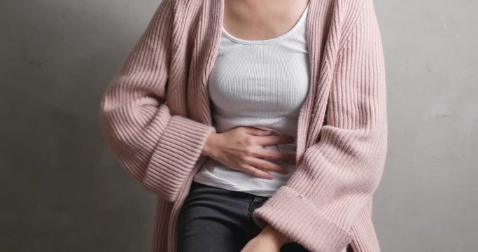 Woman suffer from diarrhea