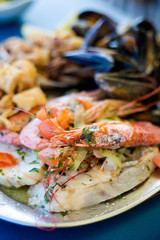 Maltese seafood and fish platter