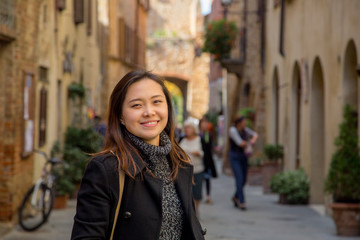 Asian woman smile and happiness