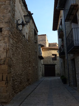 Mirambel. Pueblo bonito de Teruel (España)  en la comunidad autónoma de Aragón, de la comarca del Maestrazgo