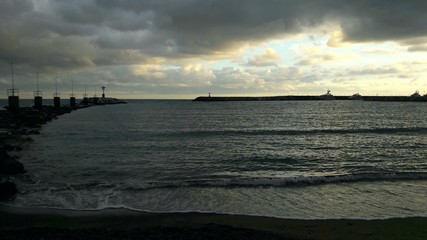 Il porto sul mare - inverno