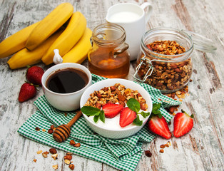 Homemade baked granola