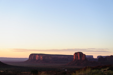 Sunrise over Monument Valley