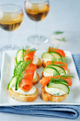 Smoked Salmon Cucumber cream cheese Spread appetizers