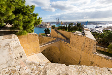 Fototapeta na wymiar La Valetta capital city Malta