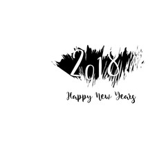 Fototapeta premium happy new years 2018 theme