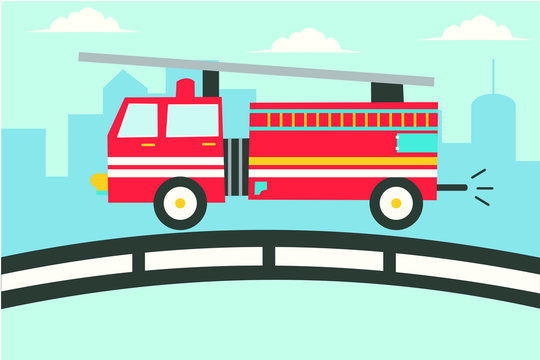 Fire Truck Cartoon