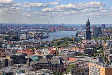 Stadtpanorama von Hamburg