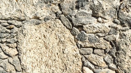 wall of lava stone