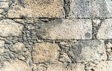wall of lava stone
