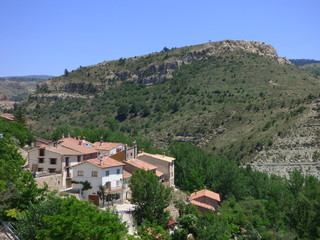 Fototapeta na wymiar Allepuz. Pueblo de Teruel, en la comunidad autónoma de Aragón, España.