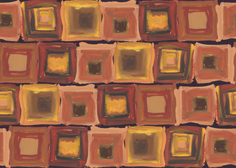 Pattern brown squares
