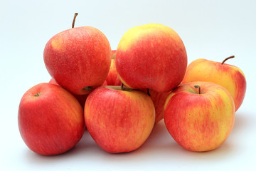 still life from ripe tasty apples