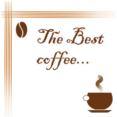 the best coffee logo - coffee advertisement illustration