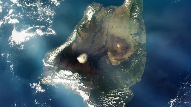 Hawaii (US island) from Space.  Elements of this image furnished by NASA. 