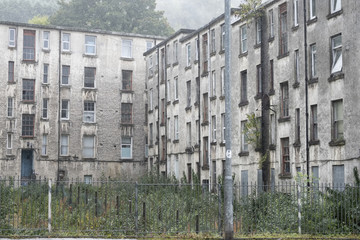 Obraz premium Social deprivation poor housing in ghetto lived in by homeless